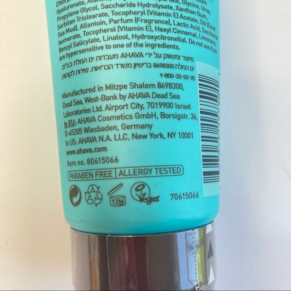 AHAVA Dead Sea Mineral Hydration Cream Mask Full Size 3.4 fl oz New SEALED - Picture 10 of 11